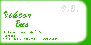 viktor bus business card